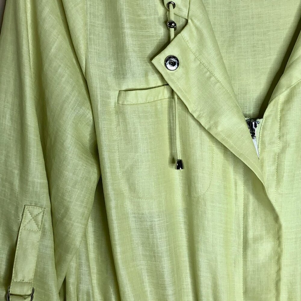 Chico's Hooded Zip-Up Linen-look Jacket, Size 1 (Size M, 8) - Picture 4 of 12